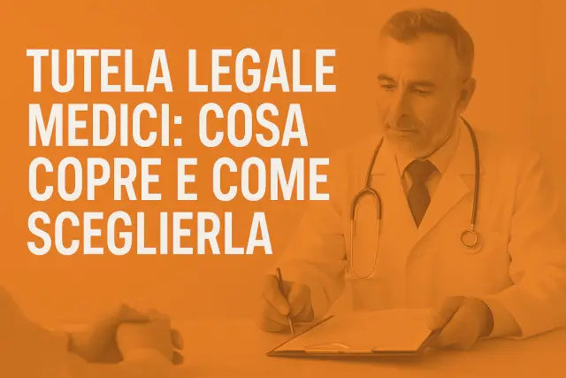 tutela legale medici durante una consulenza su documenti assicurativi